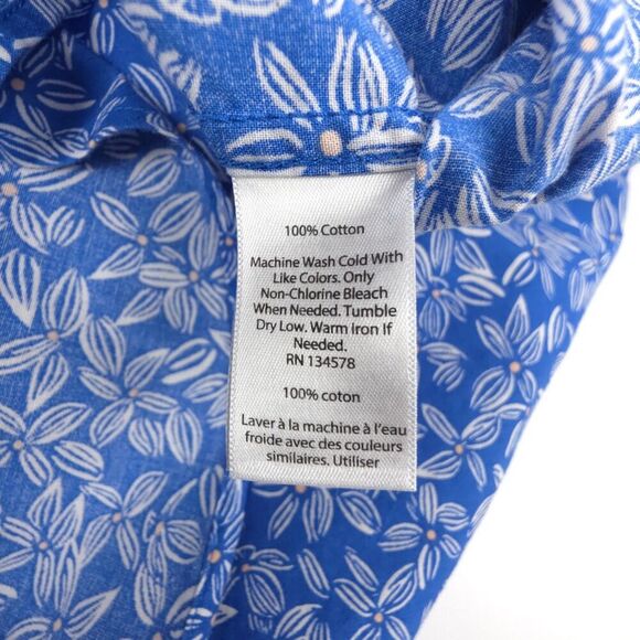 NEW Vineyard Vines Slim Fit Murray Shirt Hawaiian Floral Button Down Resort Y2k - Picture 7 of 8